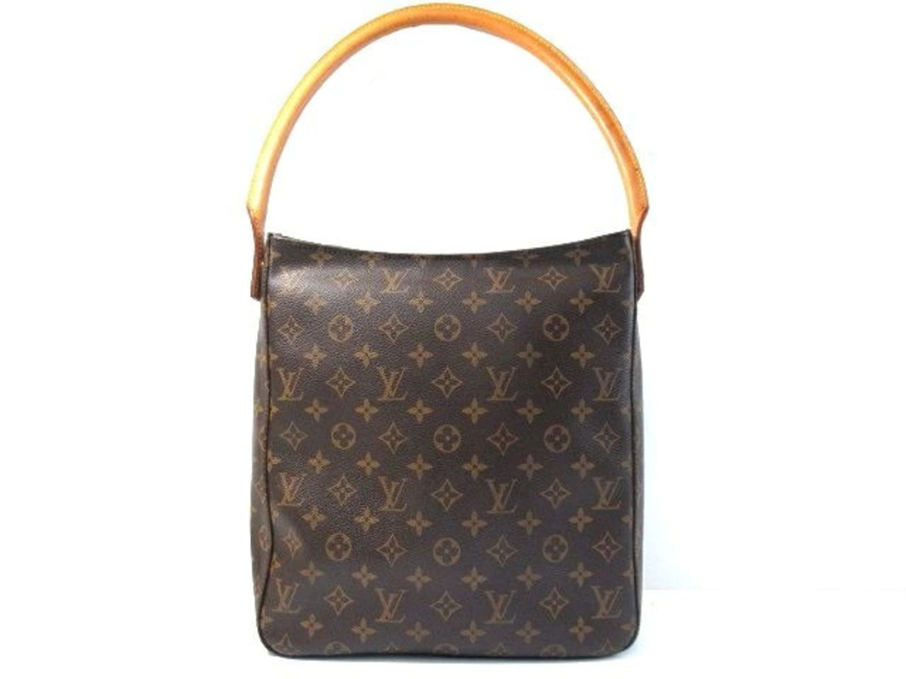 Louis Vuitton Monogram Looping Bag Shoulder Brown